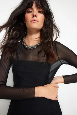 Trendyol Vestido midi ajustado^Mujer Vestidos Y Monos