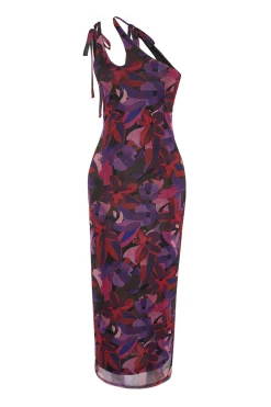 Trendyol Vestido midi ajustado cut out^Mujer Vestidos Y Monos