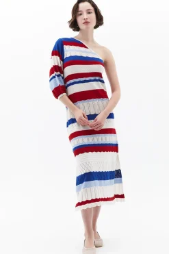 Oxxo Vestido midi asim&eacute;trico^Mujer Vestidos Y Monos