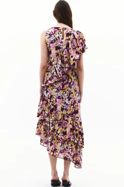 Oxxo Vestido midi asim&eacute;trico^Mujer Vestidos Y Monos