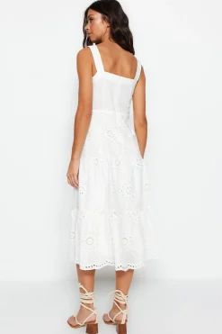 Trendyol Vestido midi bordados^Mujer Vestidos Y Monos