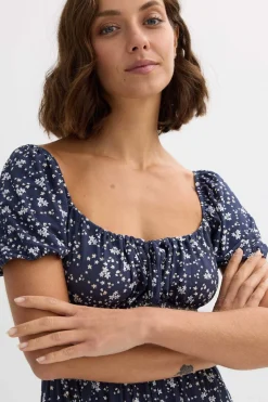 Inside Vestido midi con abertura^Mujer Vestidos Y Monos