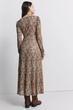 Springfield Vestido midi estampado^Mujer Vestidos Y Monos