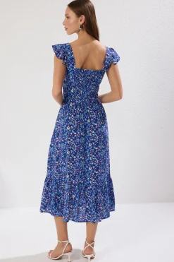Trendyol Vestido midi flores^Mujer Vestidos Y Monos