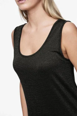 Pieces Vestido midi fluido con lurex^Mujer Vestidos Y Monos