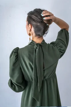 Cul Sac Vestido midi frunces^Mujer Vestidos Y Monos|Ropa