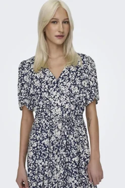 Only Vestido midi manga corta^Mujer Vestidos Y Monos