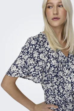 Only Vestido midi manga corta^Mujer Vestidos Y Monos