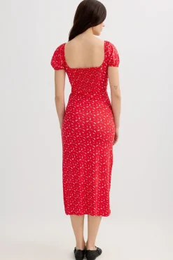 Inside Vestido midi manga corta^Mujer Vestidos Y Monos