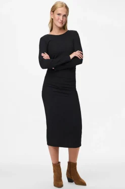 Pieces Vestido midi manga larga^Mujer Vestidos Y Monos