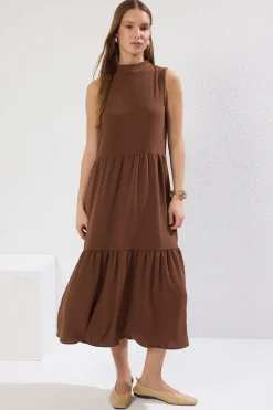 Trendyol Vestido midi recto sin mangas^Mujer Vestidos Y Monos
