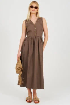 Brave Soul Vestido midi sin mangas^Mujer Vestidos Y Monos