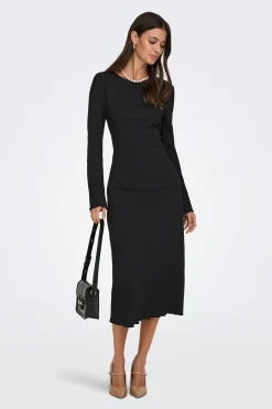 JDY Vestido midi textura^Mujer Vestidos Y Monos