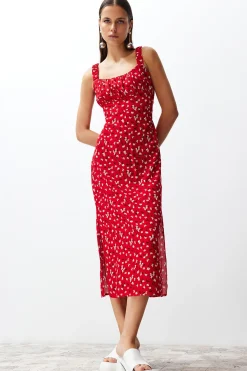 Trendyol Vestido midi tirantes^Mujer Vestidos Y Monos