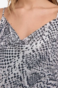 Noisy May Vestido midi tirantes animal print^Mujer Vestidos Y Monos