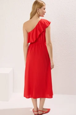 Trendyol Vestido midi volante^Mujer Vestidos Y Monos