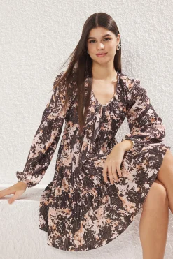 Trendyol Vestido mini con volantes^Mujer Vestidos Y Monos