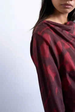 Topshop Vestido mini de viscosa de manga larga^Mujer Vestidos Y Monos