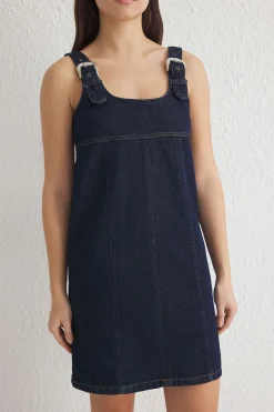 Trendyol Vestido mini denim^Mujer Vestidos Y Monos