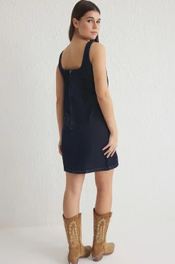 Trendyol Vestido mini denim^Mujer Vestidos Y Monos