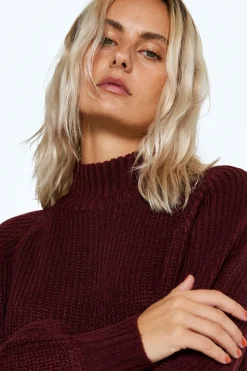 Noisy May vestido punto cuello alto canal&eacute;^Mujer Vestidos Y Monos