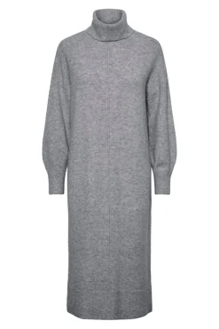 Pieces Vestido punto midi cuello alto^Mujer Vestidos Y Monos|Basic Bar