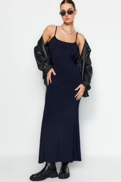 Trendyol Vestido tubo de punto largo^Mujer Vestidos Y Monos