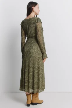 Springfield Vestido verde estampado^Mujer Vestidos Y Monos