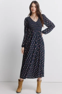 Springfield Vestido volante escote^Mujer Vestidos Y Monos