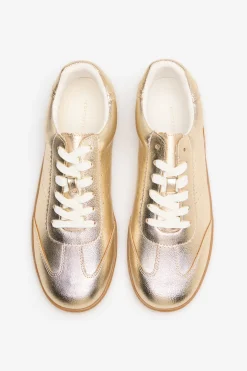 Cortefiel Zapatilla dorada^Mujer Zapatillas Deportivas