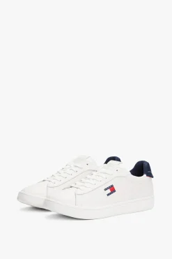 Tommy Jeans Zapatillas blancas con bandera de^Hombre Zapatillas Deportivas
