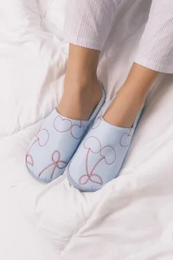 Women'secret Zapatillas casa cerezas^Mujer Zapatillas De Casa