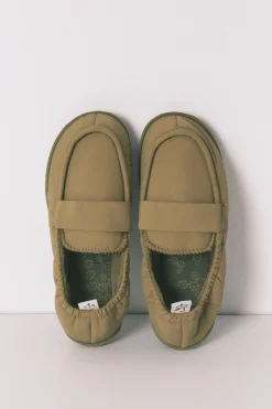 Women'secret Zapatillas casa mocasín verde^Mujer Zapatillas De Casa