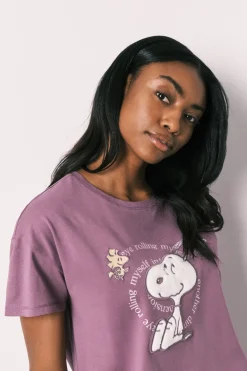 Women'secret Zapatillas casa Snoopy moradas^Mujer Zapatillas De Casa