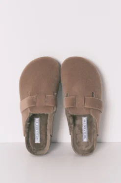 Women'secret Zapatillas casa tipo zueco marrón^Mujer Zapatillas De Casa