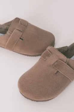 Women'secret Zapatillas casa tipo zueco marr&oacute;n^Mujer Zapatillas De Casa