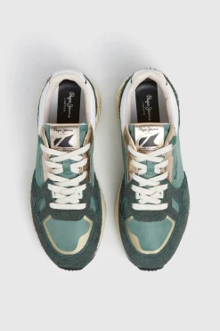 Pepe Jeans Zapatillas Con Detalles En Ante^Mujer Zapatillas Deportivas