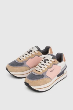 Pepe Jeans Zapatillas de ante y glitter^Mujer Zapatillas Deportivas