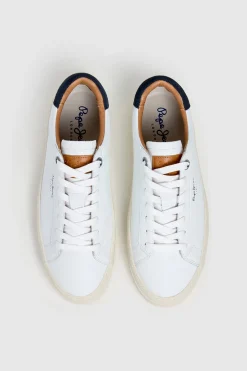 Pepe Jeans Zapatillas Piel Con Detalles En Ante^Hombre Zapatillas Deportivas