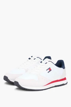 Tommy Jeans Zapatillas runner blancas con detalles a contraste^Hombre Zapatillas Deportivas