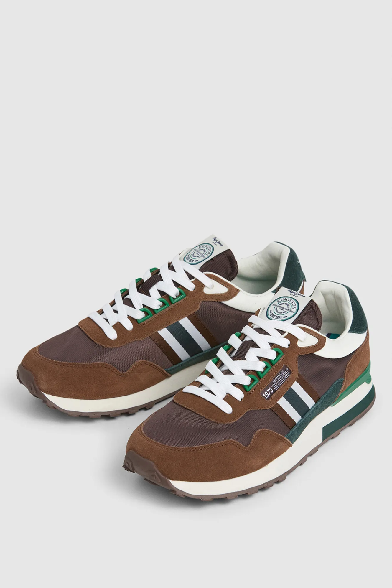 Pepe Jeans Zapatillas Running Con Detalles En Ante^Hombre Zapatillas Deportivas|Zapatos De Vestir