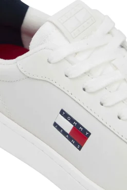 Tommy Jeans Zapatillas blancas con logo bandera^Mujer Zapatillas Deportivas