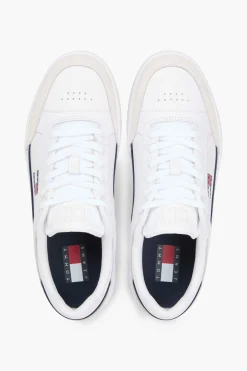 Tommy Jeans Zapatillas blancas con logo bandera^Hombre Zapatillas Deportivas